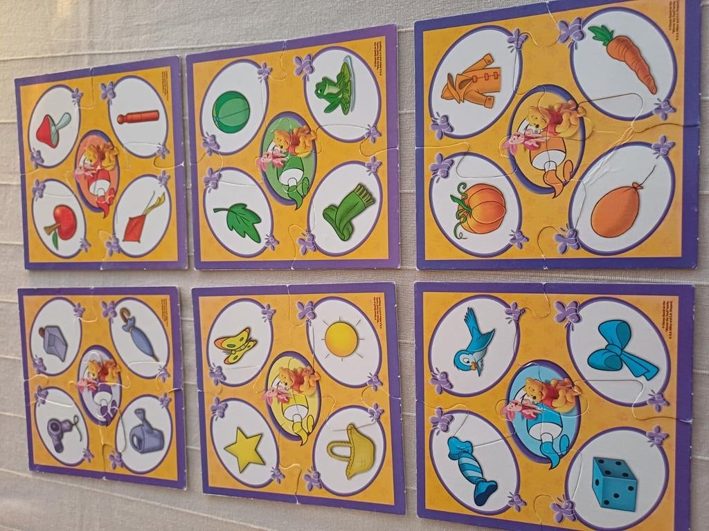 Winnie the Pooh- 6 puzzels in 1 doos, Ophalen of Verzenden, Zo goed als nieuw