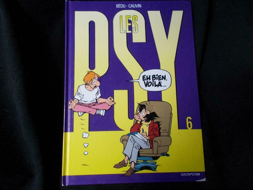 Les Psy (13 Albums encore disponibles dont 7 en EO), Plusieurs BD, Enlèvement, Comme neuf