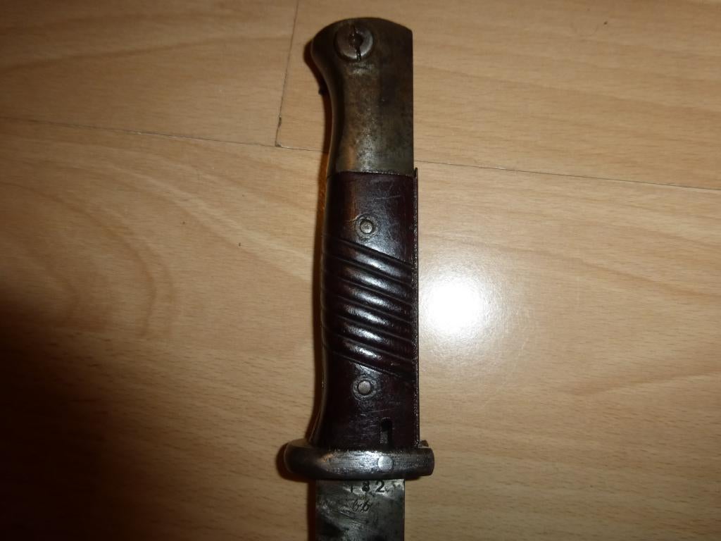 Baionnette Mauser 44 asw riveté ww2, Verzamelen, Verzenden, Landmacht, Mes of Dolk