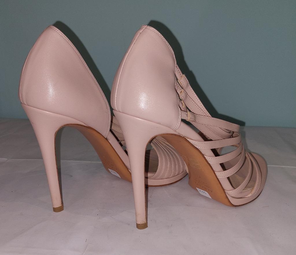 591C* ALBANO jolies sandales nude cuir (41), Albano, Autres couleurs, Chaussures à haut talons, Porté