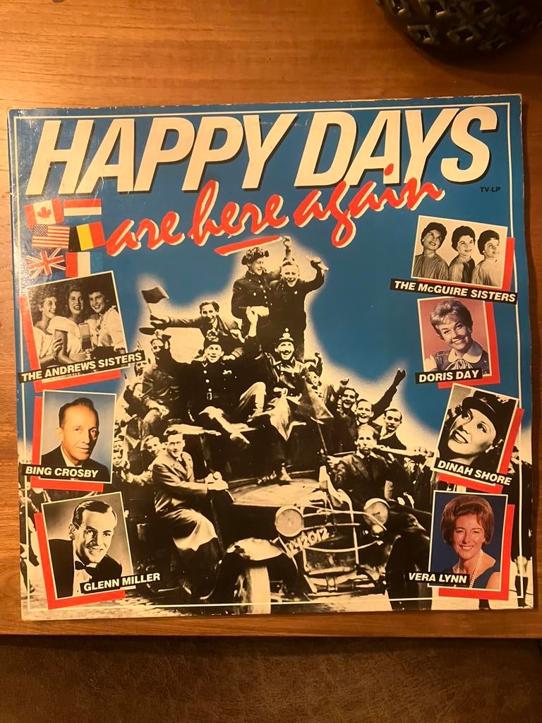2 Lp Happy Days are here again, Cd's en Dvd's, Ophalen of Verzenden, Gebruikt