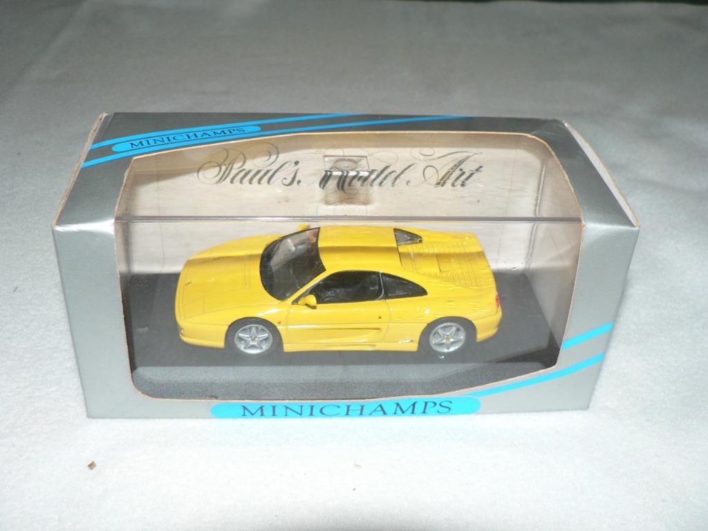 miniatuur ferrari F 355 1994 yellow modelauto's Minichamps, Ophalen of Verzenden, Zo goed als nieuw, Auto, MiniChamps