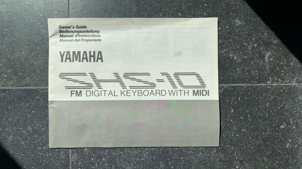 Manuel de l'utilisateur Yamaha SHS-10, Enlèvement ou Envoi, Utilisé, Yamaha