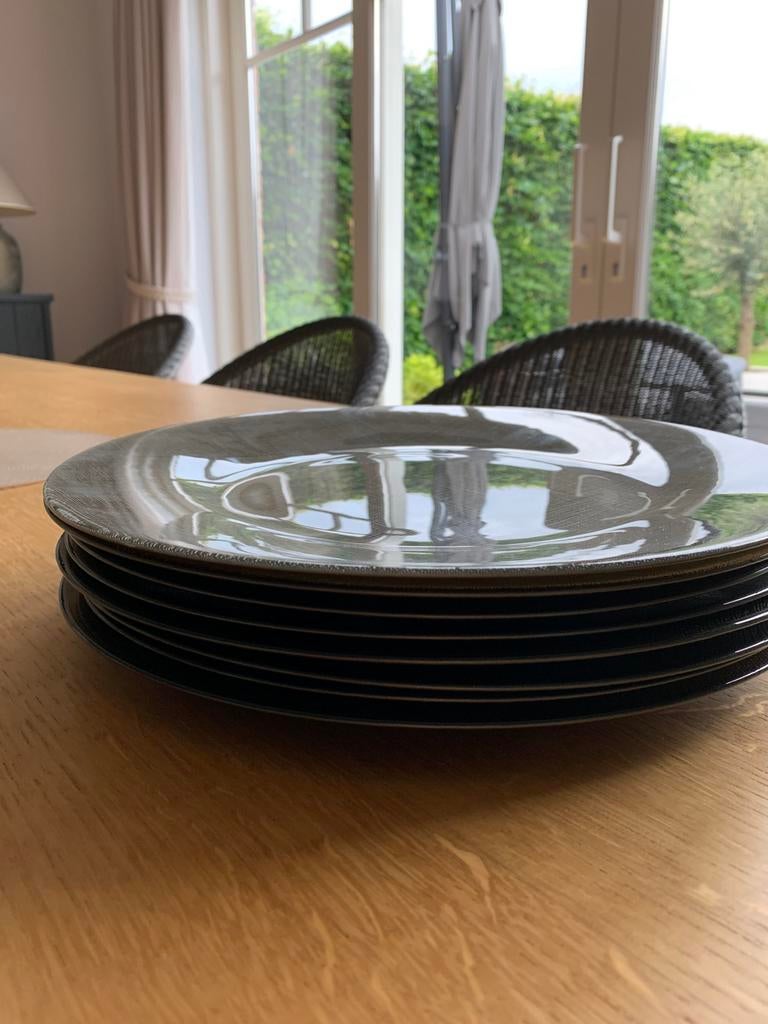 Pomax borden, Huis en Inrichting, Keuken | Servies, Zo goed als nieuw, Bord(en), Glas, Ophalen