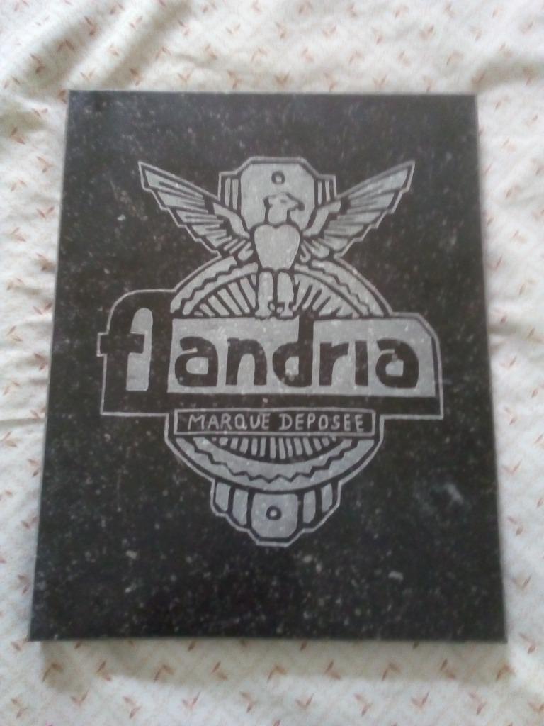 GRAVURE FLANDRIA SUR MARBRE, Vélos & Vélomoteurs, Enlèvement ou Envoi, Neuf, Bloc, Autres marques