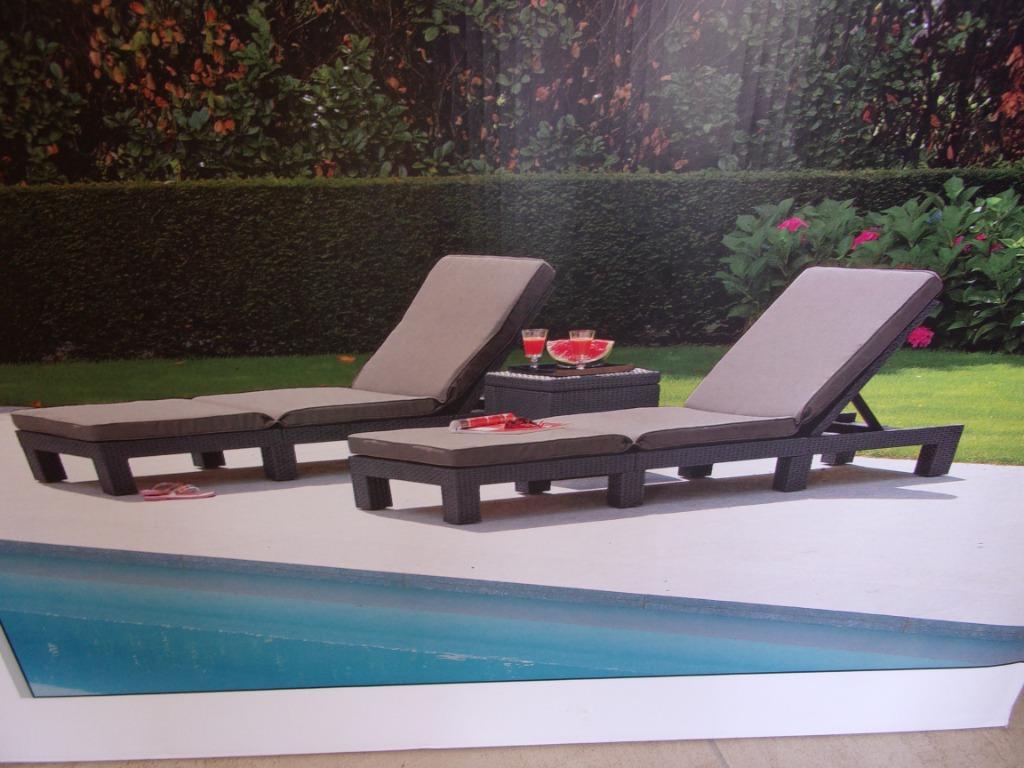chaise longue Allibert NEUVE, Enlèvement ou Envoi, Neuf, Synthétique, Réglable