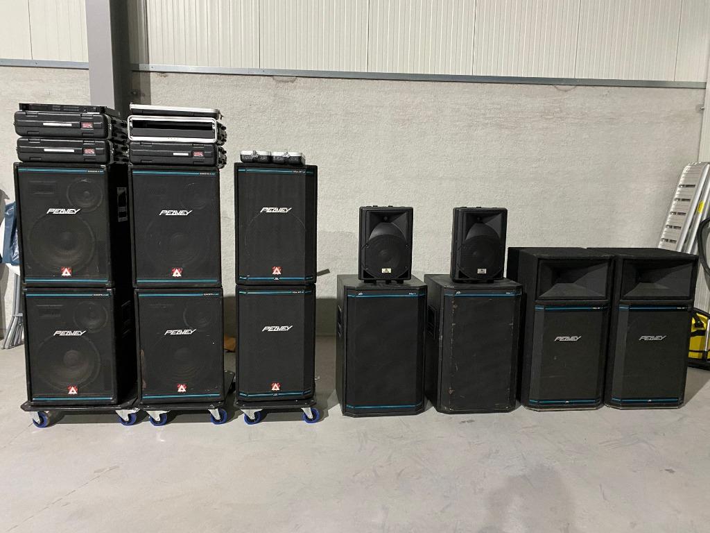 peavey eurosys 4 speakers 4 stuks, Ophalen, Gebruikt, 120 watt of meer, Overige merken