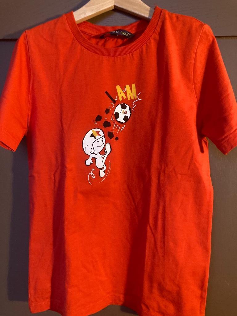 Tee-shirt football Belgique 9-10 ans, Kinderen en Baby's, Kinderkleding | Maat 140, Ophalen, JBC, Jongen, Overige typen