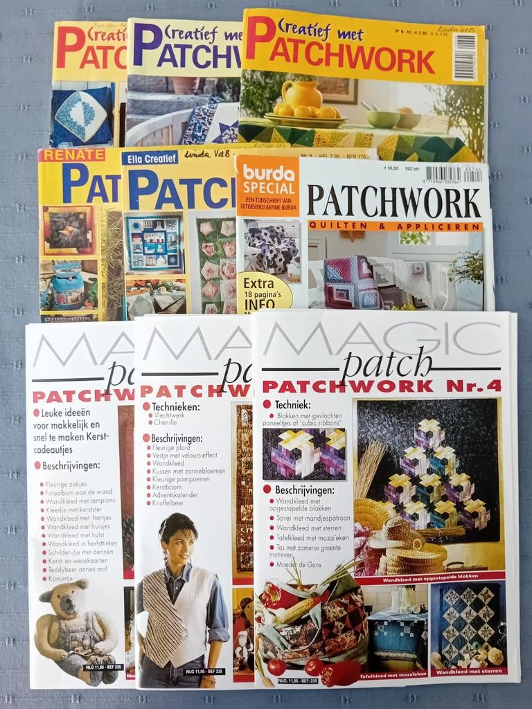 Pakket van 9 patchwork magazines, Ophalen of Verzenden, Gelezen