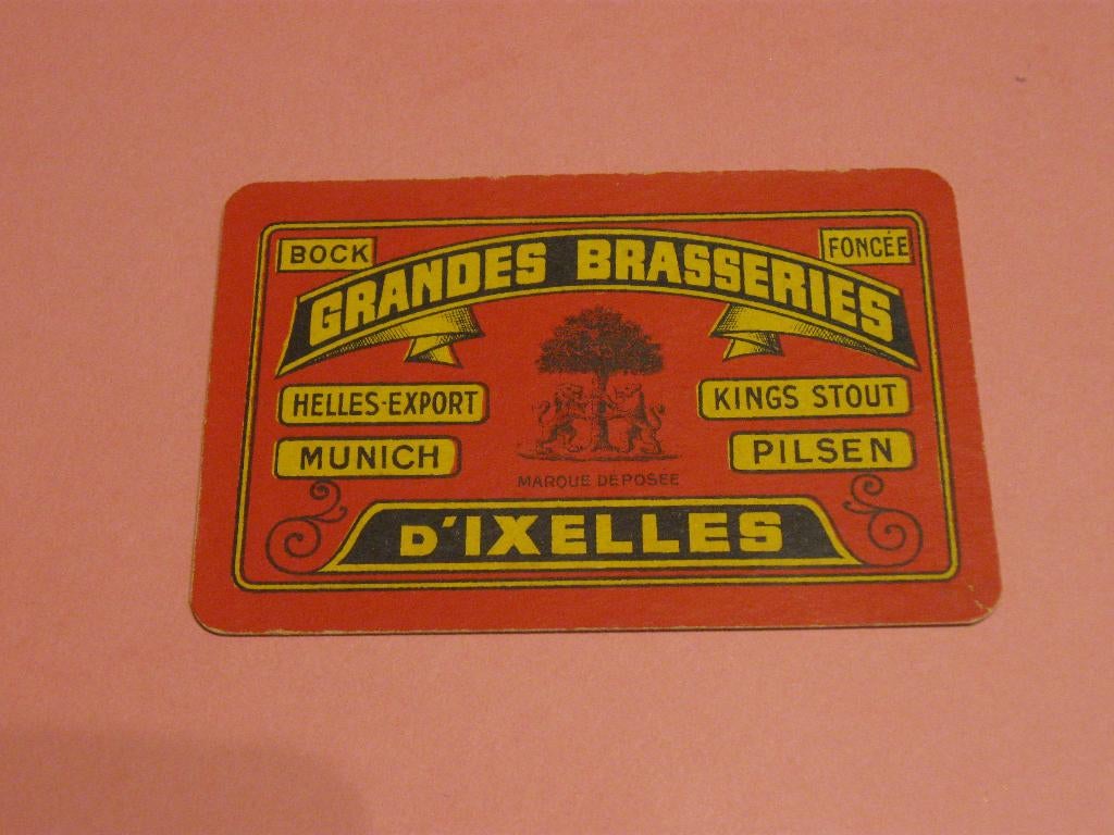 Oude speelkaart Belgisch bier (111), Enlèvement ou Envoi, Comme neuf, Carte(s) à jouer
