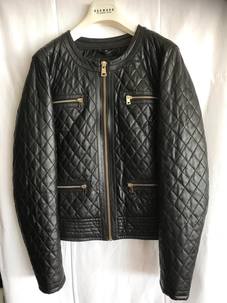 Oakwood korte lederen jas - Maat XL, Taille 46/48 (XL) ou plus grande, Enlèvement ou Envoi, Comme neuf, Oakwood