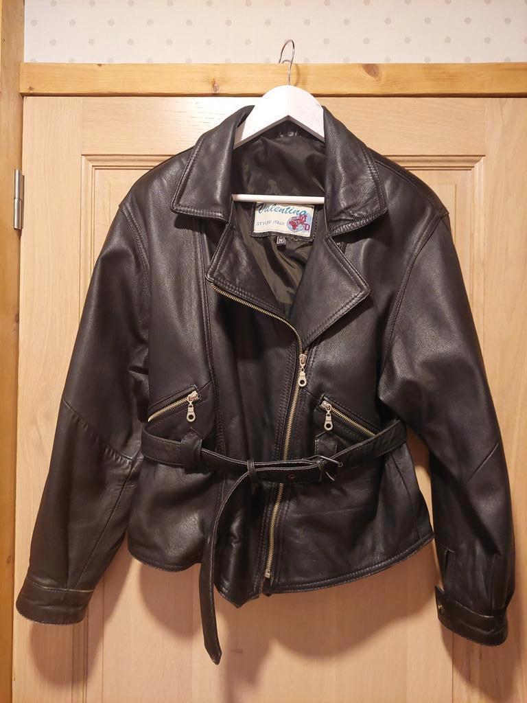Dames kwaliteitsvolle lederen korte motovest maat M, Motoren, Ophalen of Verzenden, Dames