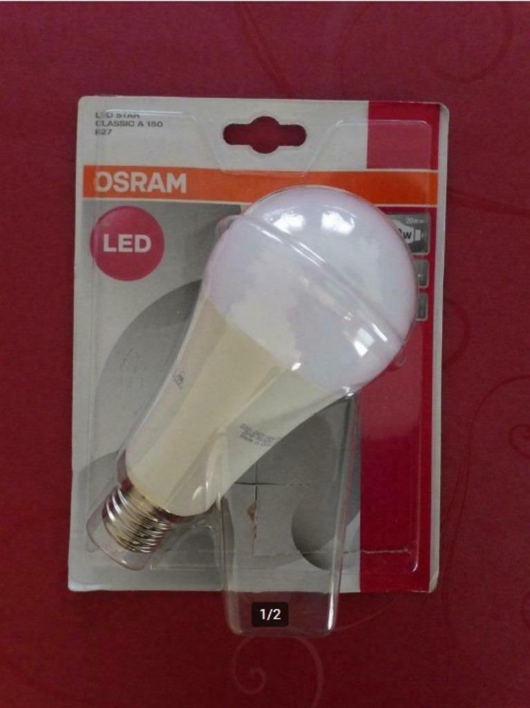 Nieuwe Osram LED lamp 20W=150W 2700K E27 mat, Enlèvement ou Envoi, Neuf, E27 (grand), Ampoule LED