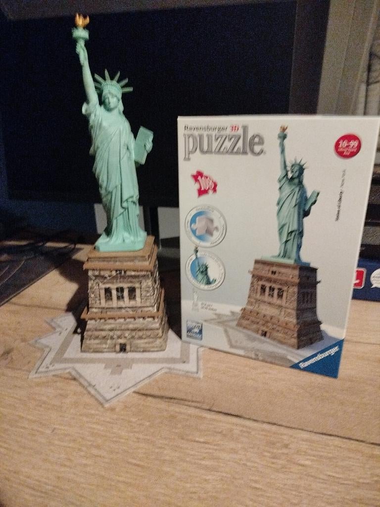 3D puzzel ravensburger Vrijheidsbeeld, Hobby en Vrije tijd, Ophalen