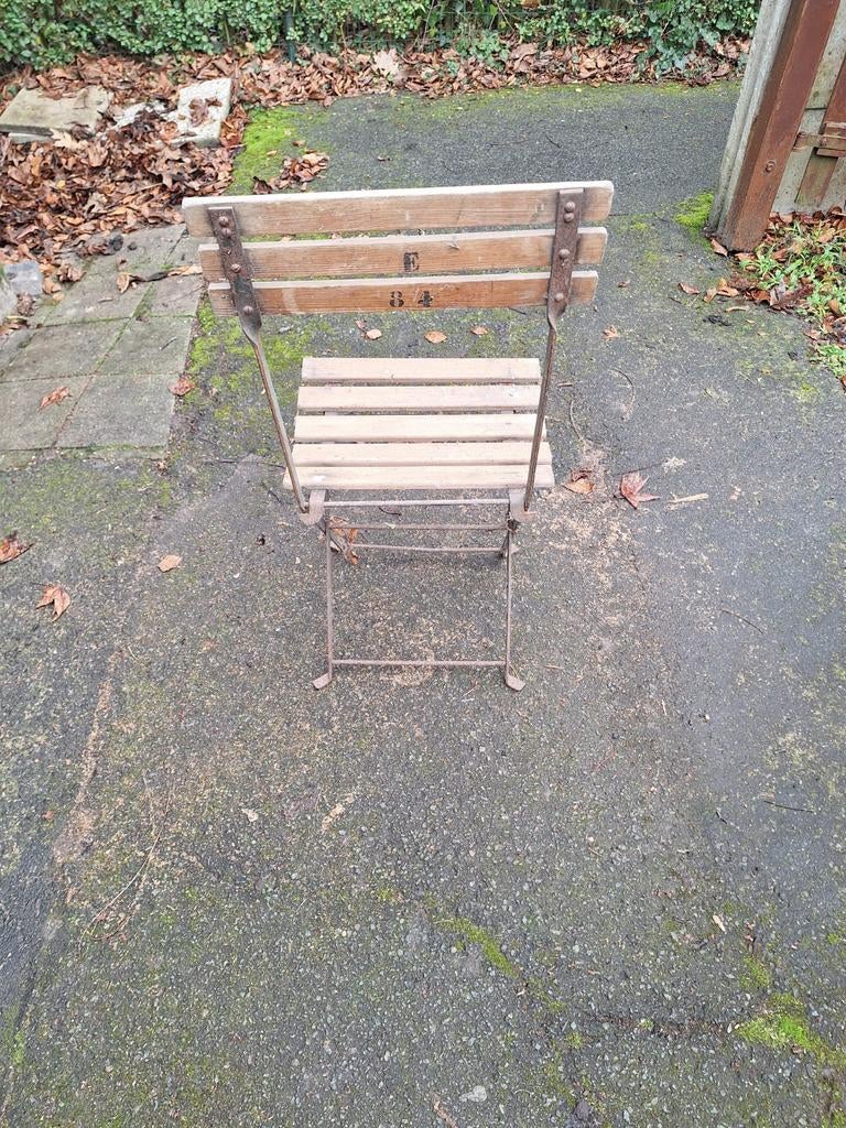 Vintage metalen plooistoelen., Enlèvement