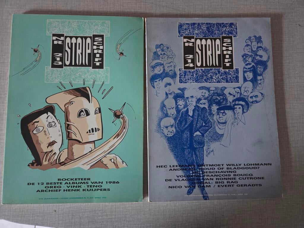 2 x Strip schrift., Meerdere stripboeken, Ophalen of Verzenden, Zo goed als nieuw