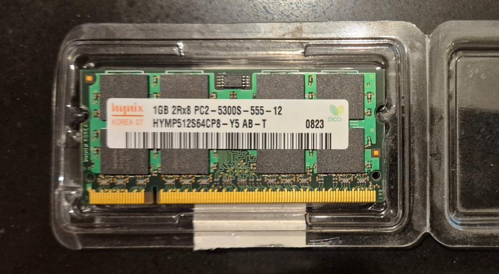 Mémoire RAM DDR2 1Gb 2Rx8 PC2 - 5300S, 1 GB of minder, Ophalen of Verzenden, Zo goed als nieuw, DDR2