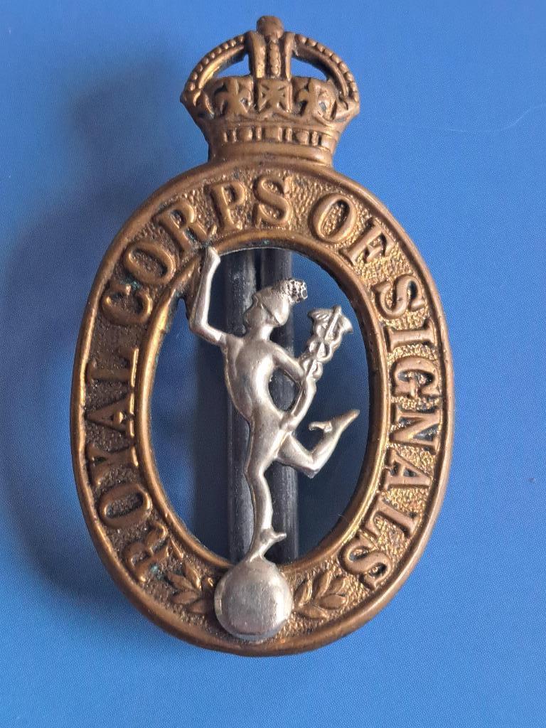 1940-45 Engeland Royal Corps of Signals baret badge, Postzegels en Munten, Penningen en Medailles, Overige materialen, Verzenden