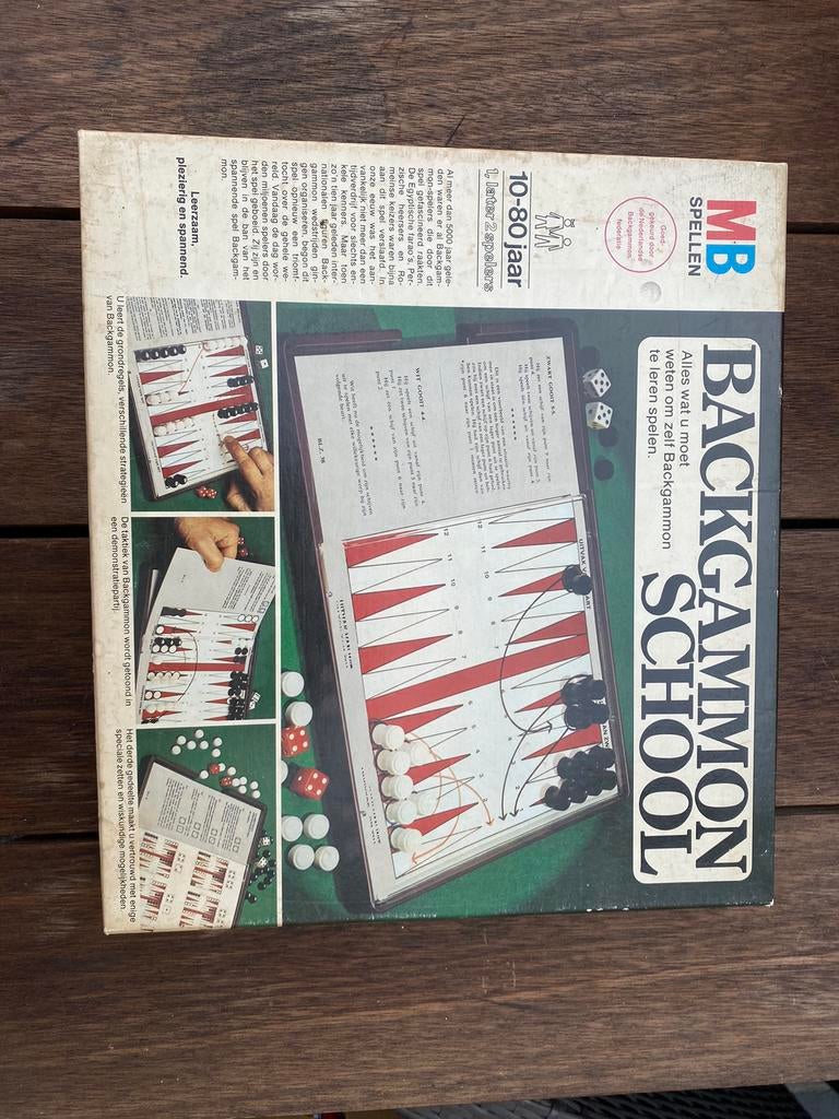 Spel Backgammon school, Hobby & Loisirs créatifs, Enlèvement ou Envoi, Comme neuf