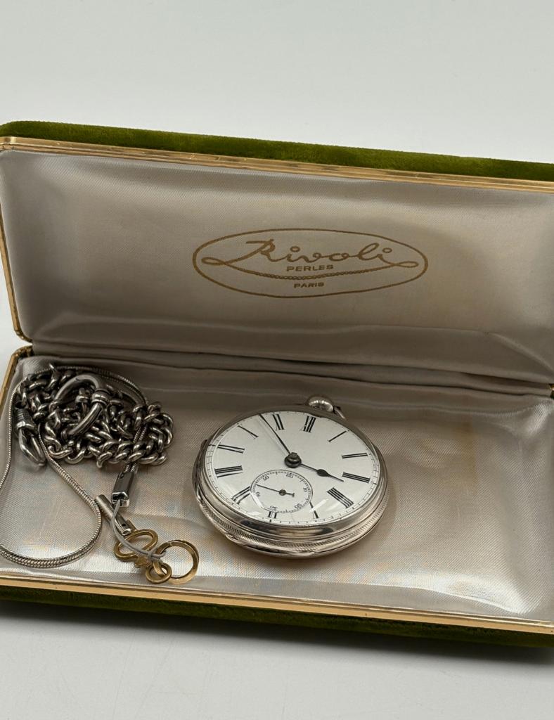 Montre de poche ancre 15 rubis datant de 1865, Antiquités & Art, Enlèvement ou Envoi