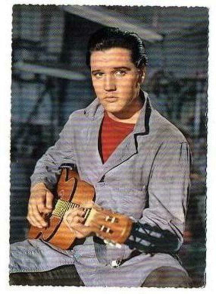 oude prentkaart Elvis Presley - postcard - card (2), Verzamelen, Foto's en Prenten, Ophalen of Verzenden, Zo goed als nieuw