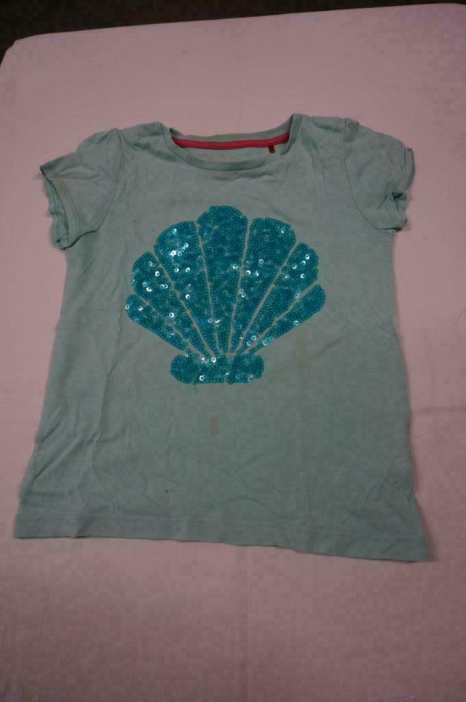 licht blauwe t-shirt met schelp, Esprit, Enlèvement, Utilisé, Fille, Chemise ou À manches longues
