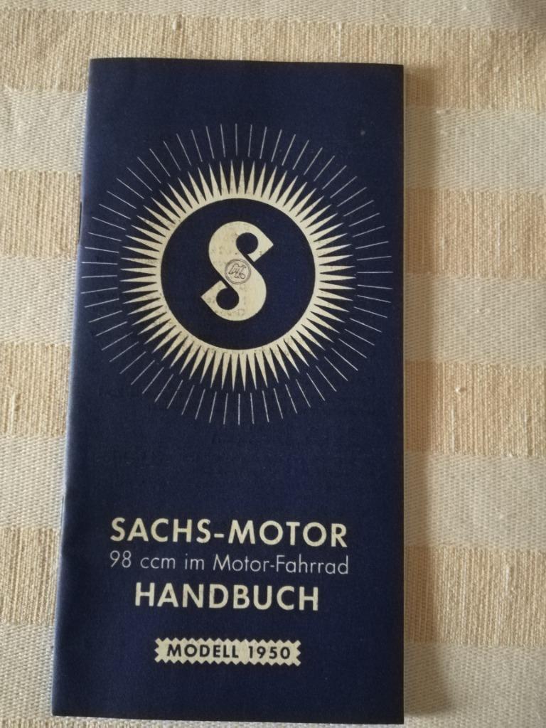 Sachs 98cc handleiding 1950, Motoren, Ophalen