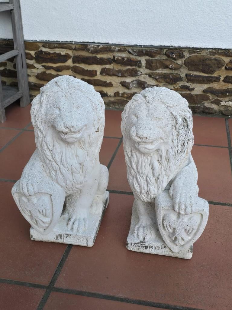 Tuinbeeld leeuw, Tuin en Terras, Tuinbeelden, Ophalen, Steen, Dierenbeeld