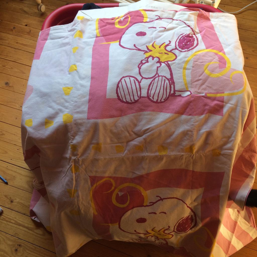 Dekbedovertrek Snoopy, Huis en Inrichting, Ophalen of Verzenden, Zo goed als nieuw, Dekbedovertrek