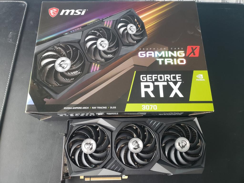 MSI Geforce RTX 3070 Gaming X Trio - Grafische kaart GPU, Ophalen, Zo goed als nieuw, Nvidia, HDMI