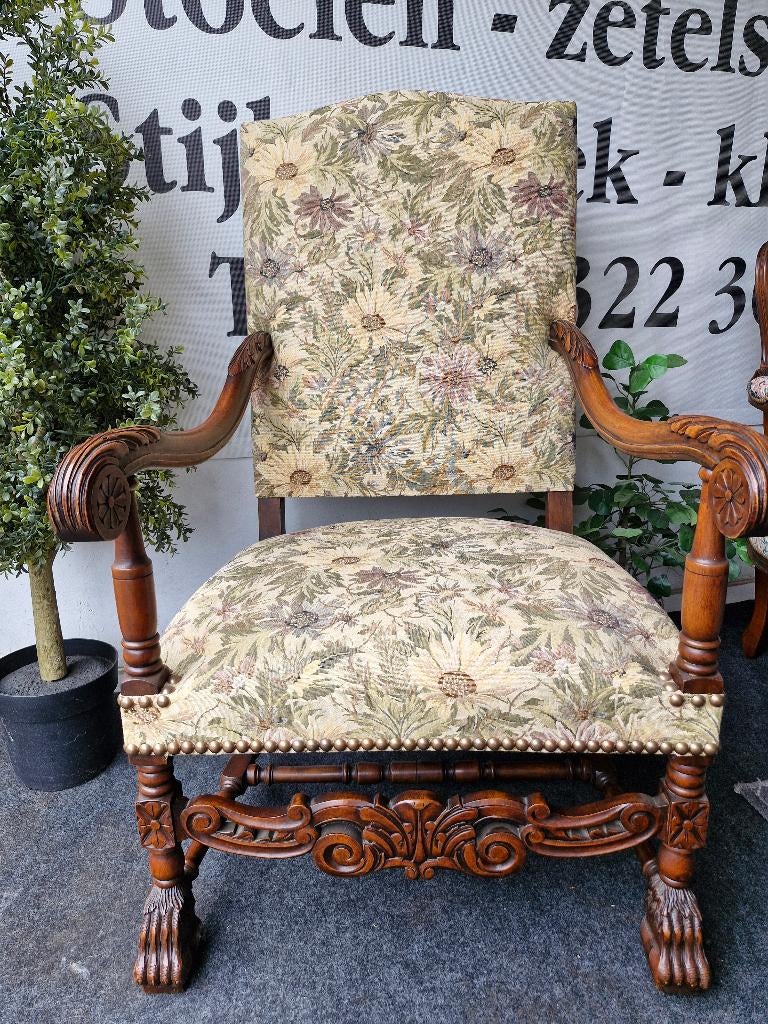 Prachtige Louis XIII zetel, Antiek en Kunst, Ophalen