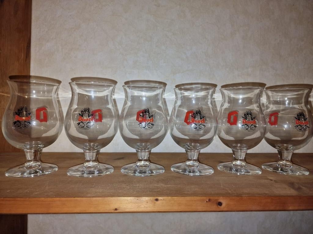lot van 6 Duvel glazen 16cl, Verzamelen, Ophalen of Verzenden, Nieuw, Glas of Glazen, Duvel