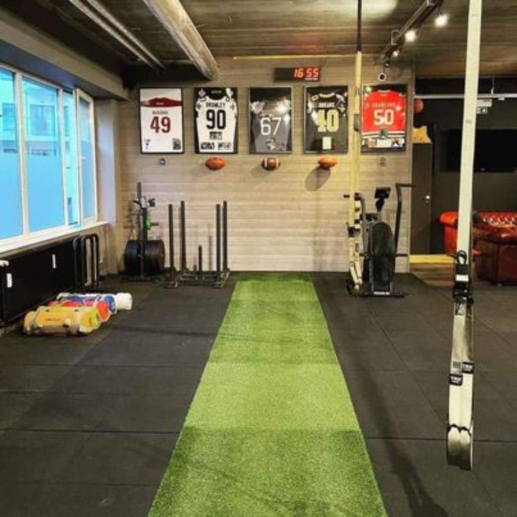 Dalles sol fitness en caoutchouc 1mx1m. Épaisseur 15mm., Neuf, Info@kriden.be, Enlèvement ou Envoi, Anderlues