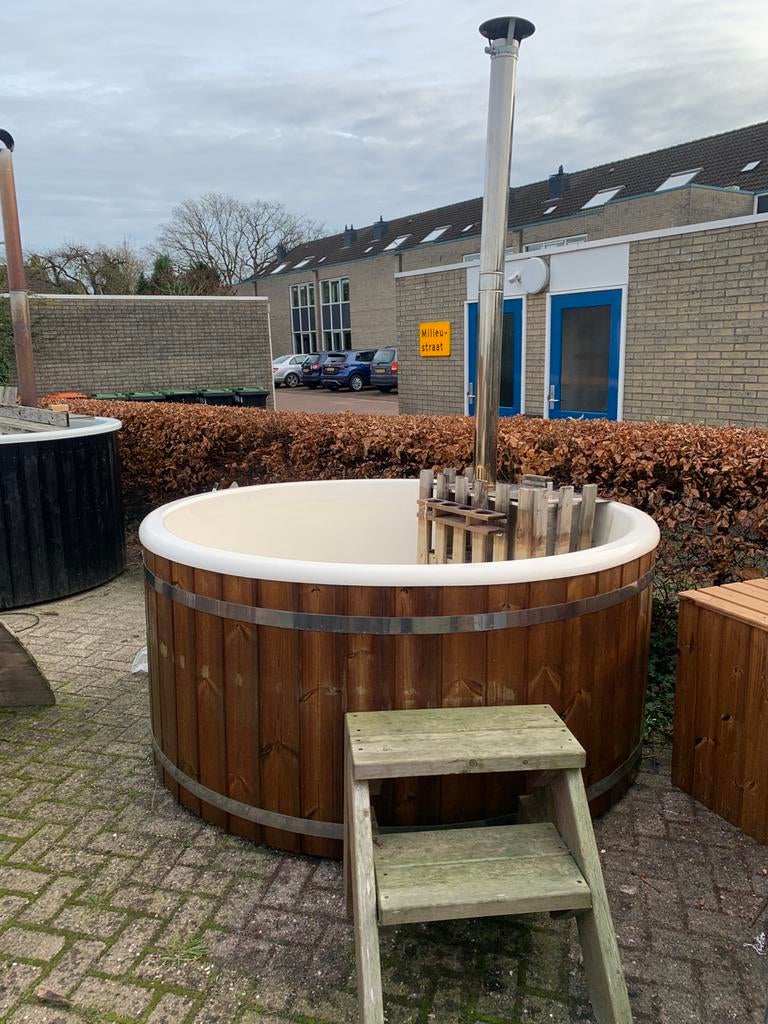 Hottub | interne kachel 316RVS | 200cm | thermo wood, Ophalen, Gebruikt, Filter