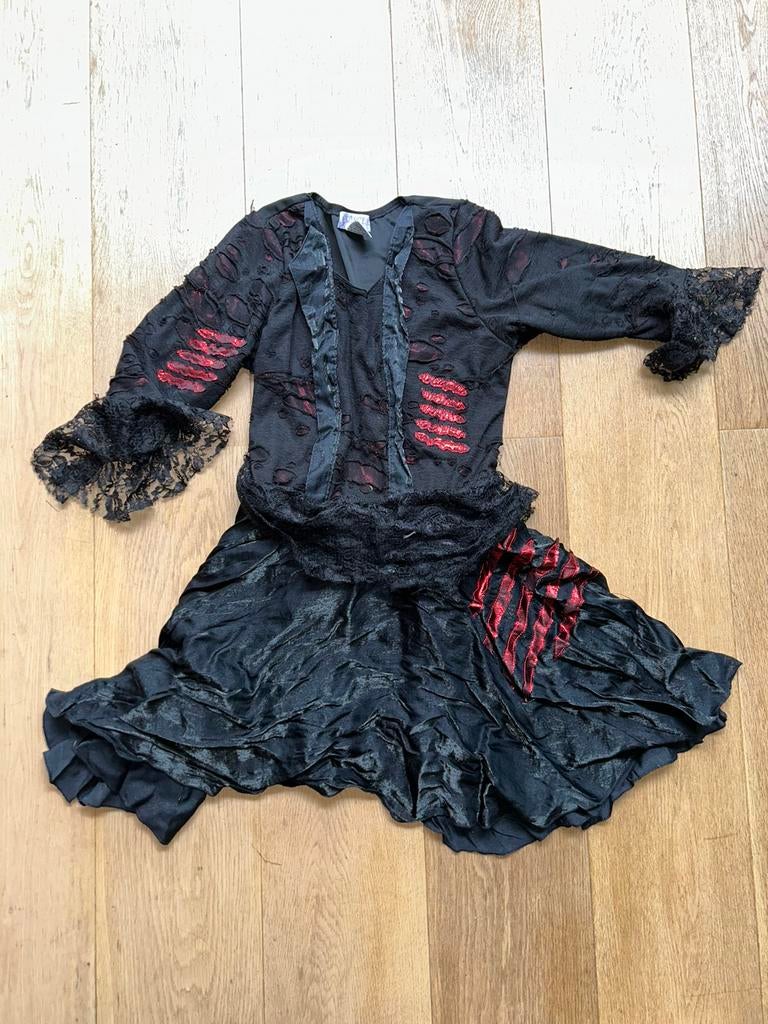 Halloween zombie vampier jurk 14-16 jaar, Kinderen en Baby's, Ophalen of Verzenden, Gebruikt, 158 t/m 164, Meisje