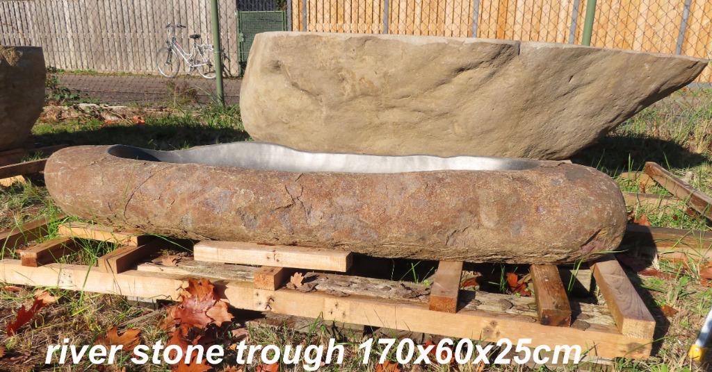 Lange wasbakken van natuursteen trog, Doe-het-zelf en Bouw, Ophalen, Nieuw, Steen