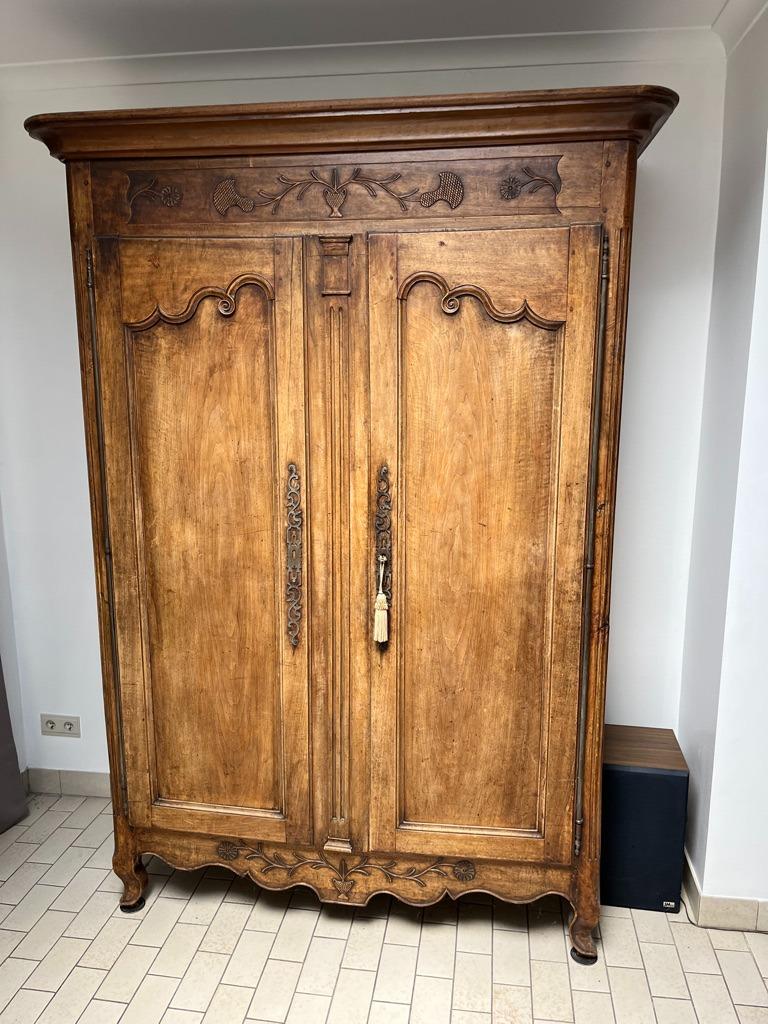 Armoire ancienne, époque fin XVIII ème en Mérisier, Enlèvement