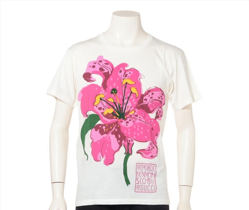 Gucci Ken Scott M T-shirt, Kleding | Heren, T-shirts, Zo goed als nieuw, Maat 48/50 (M), Wit, Verzenden