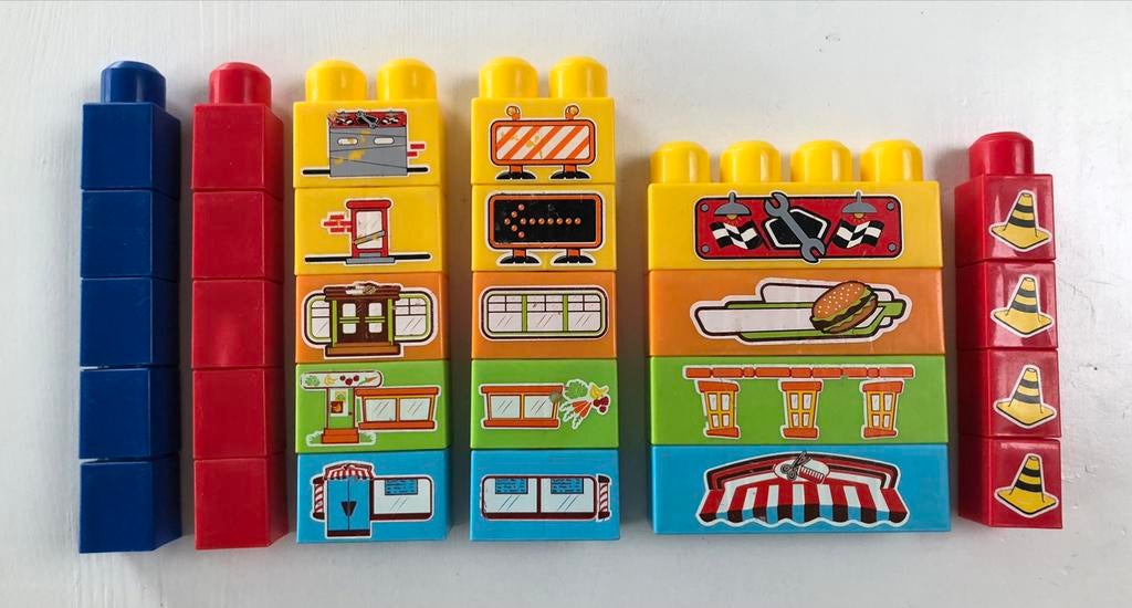 stapelblokken Megablocks 28 stuks, Kinderen en Baby's, Speelgoed | Bouwstenen, Ophalen of Verzenden, Gebruikt, Megabloks