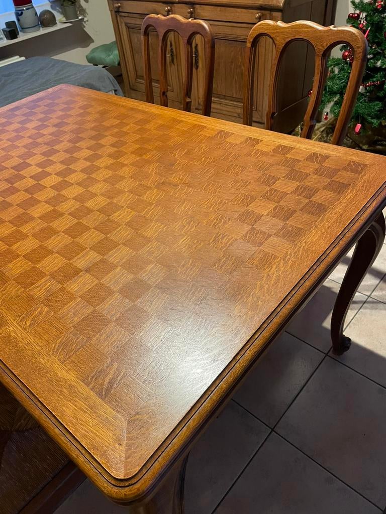 Table en chêne avec 6 chaises, Enlèvement