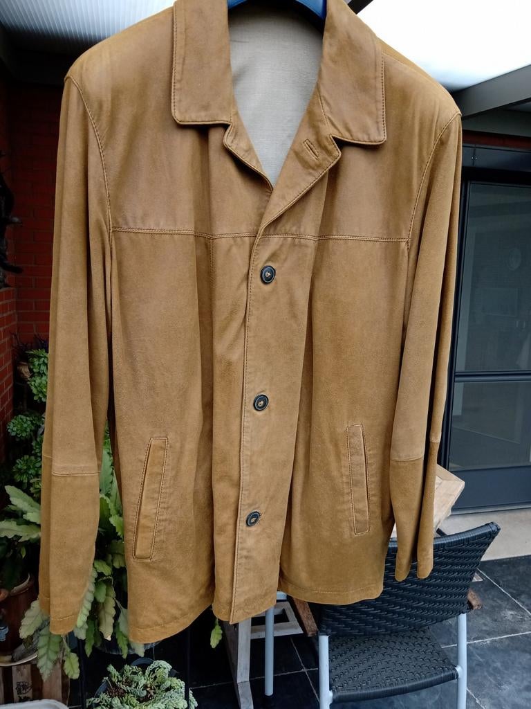 Lederen heren vest, Kleding | Heren, Ophalen, Zo goed als nieuw, Maat 52/54 (L)