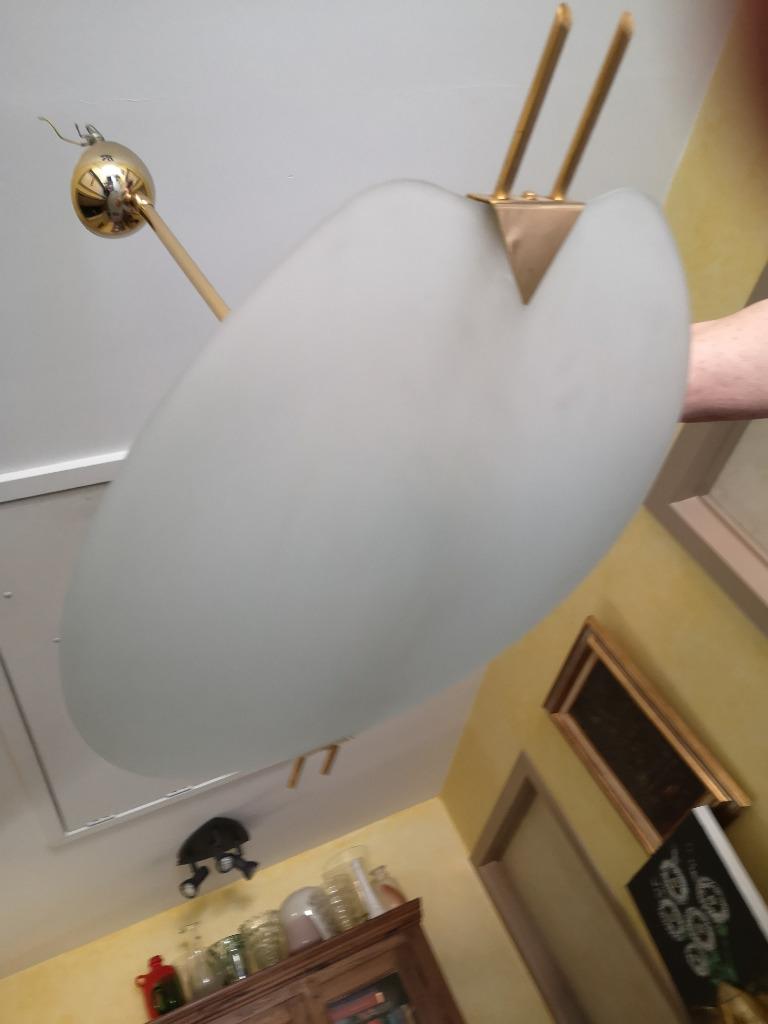 hanglamp, Ophalen, Gebruikt, Glas