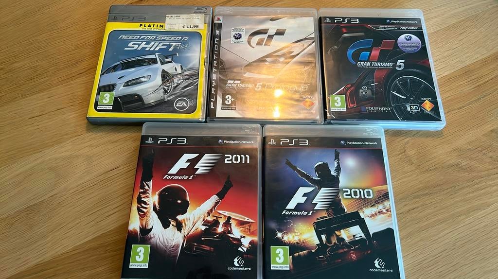 5 jeux de course Playstation 3, Consoles de jeu & Jeux vidéo, Comme neuf, Course et Pilotage, Enlèvement, Ordinateurs reliés
