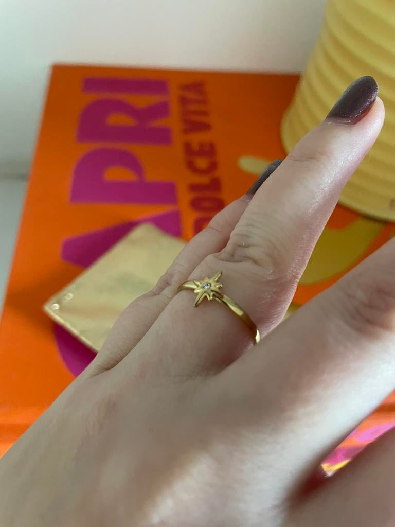 Bague avec étiquette Go Dutch, Enlèvement ou Envoi, Comme neuf, Avec cristal, Femme