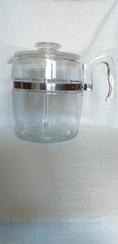 Pyrex 9-kops koffiezetapparaat, Antiek en Kunst, Antiek | Glaswerk en Kristal, Ophalen of Verzenden