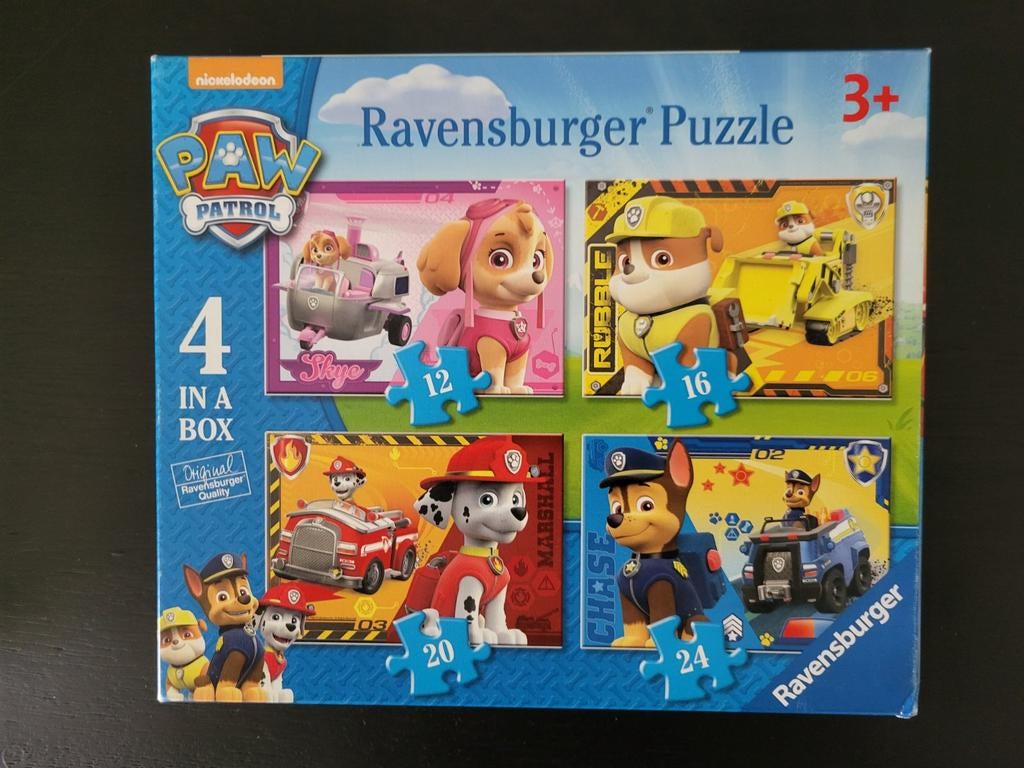 Paw patrol puzzel - 4 in 1, Enlèvement ou Envoi