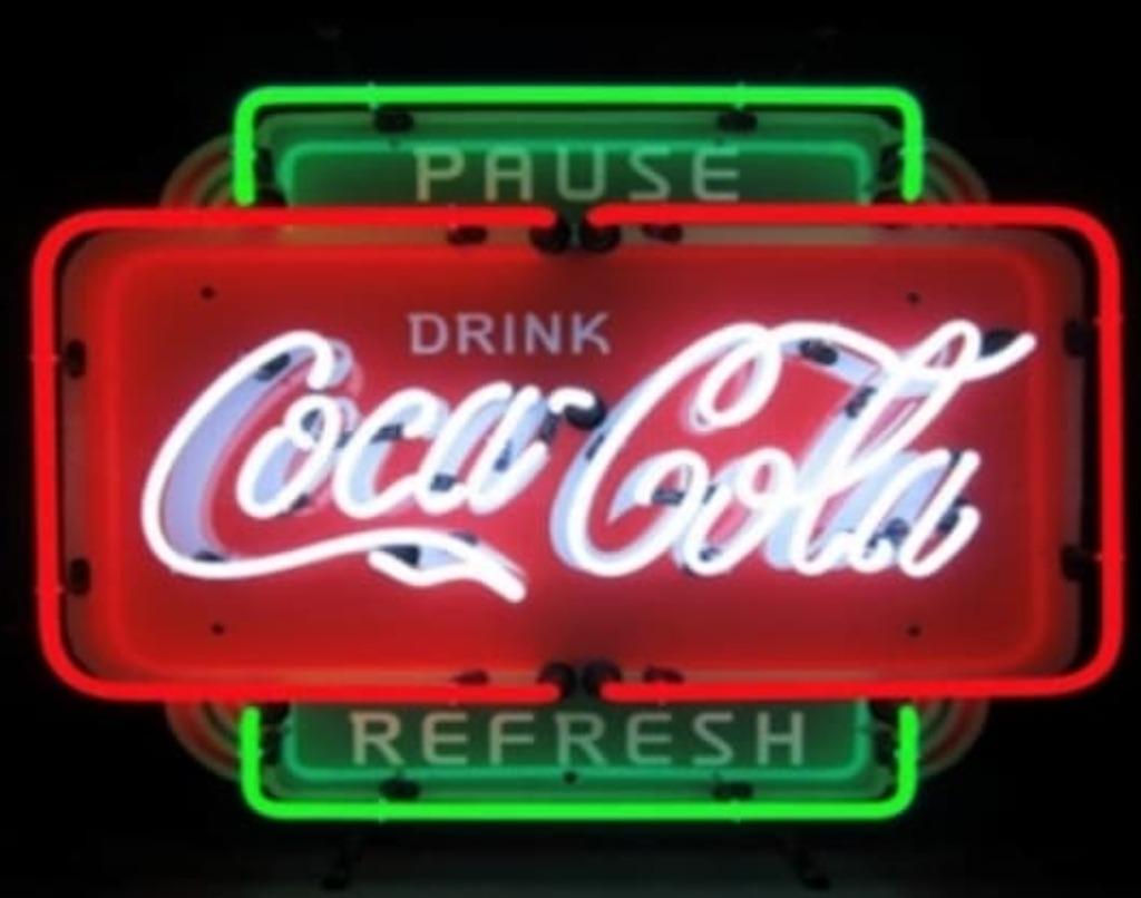 Coca cola refresh neon & veel andere leuke bar mancave neons, Collections, Enlèvement ou Envoi, Neuf, Table lumineuse ou lampe (néon)