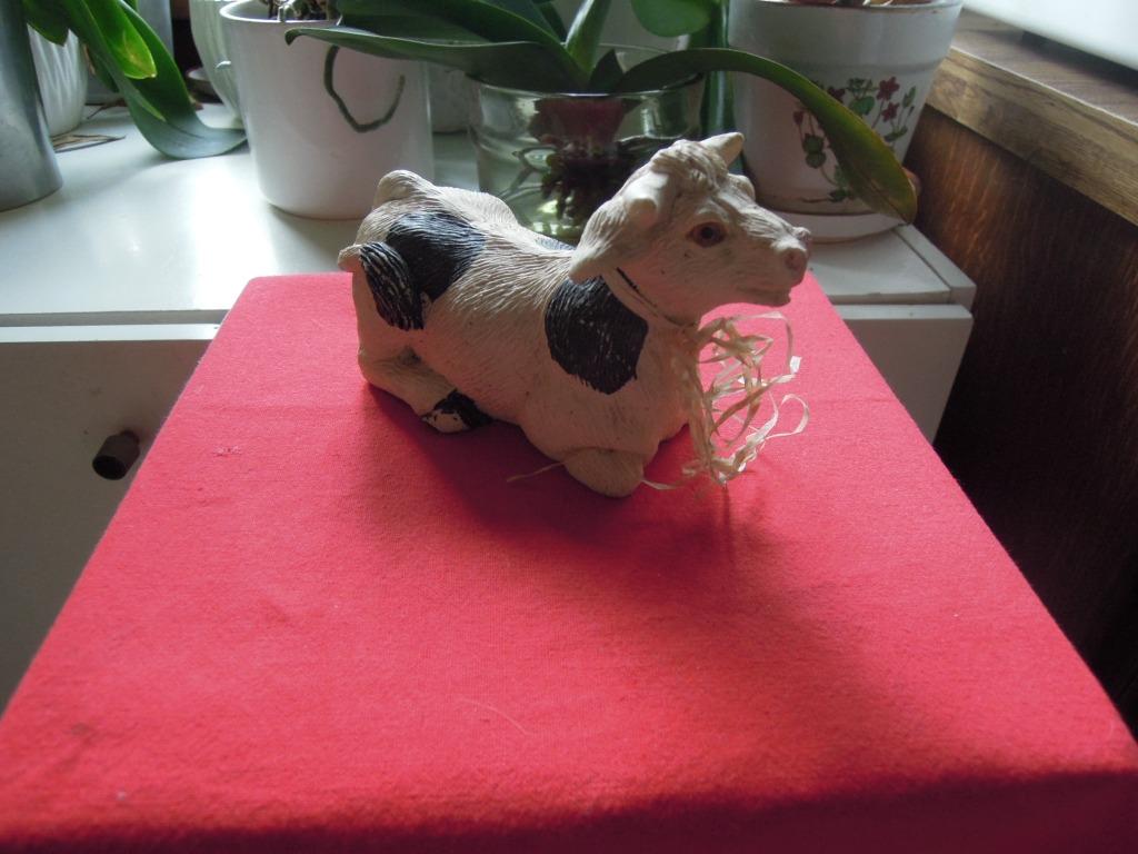 vache en pierre H8cm L13cm poids 400gr, Enlèvement ou Envoi, Utilisé, Vache
