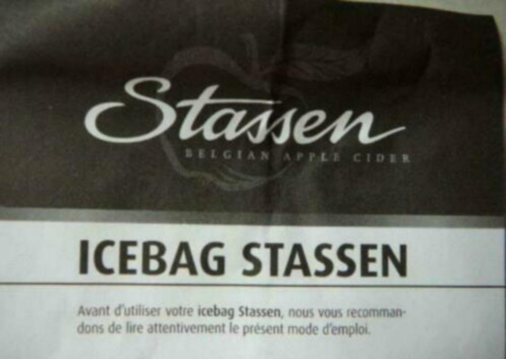 Sac à glace Refroidisseur de bouteille Stassen, Neuf, Enlèvement ou Envoi, Autres types, Autres matériaux