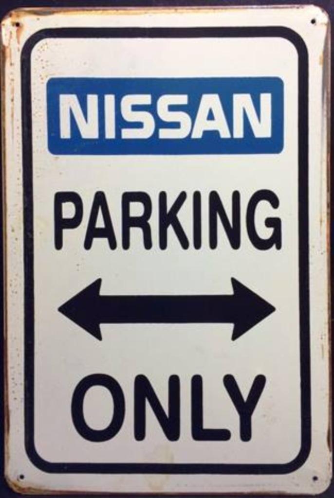 Plaque murale en métal rouillée Nissan Parking Only, Enlèvement ou Envoi